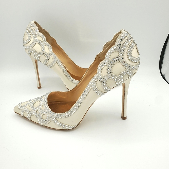 Badgley Mischka Rouge pumps, Ivory, NIB - Picture 3 of 13